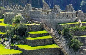 Architectural detail of Machu Picchu, This is the Industrial Complex area of the city.